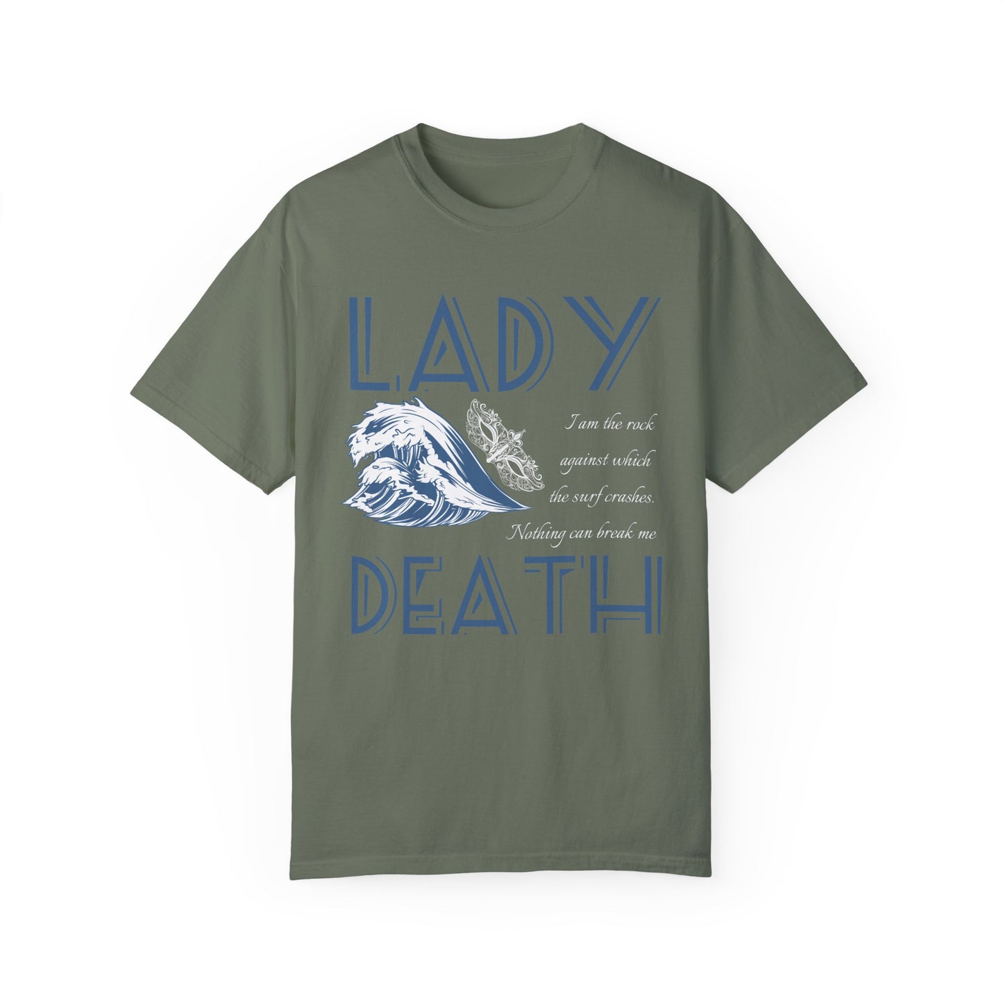 Licensed Lady Death comfort colors shirt/ Nesta Archeron/ Nothing can break me/ acotar shirt/ when you erupt girl/ house of wind/ velaris/ SJM