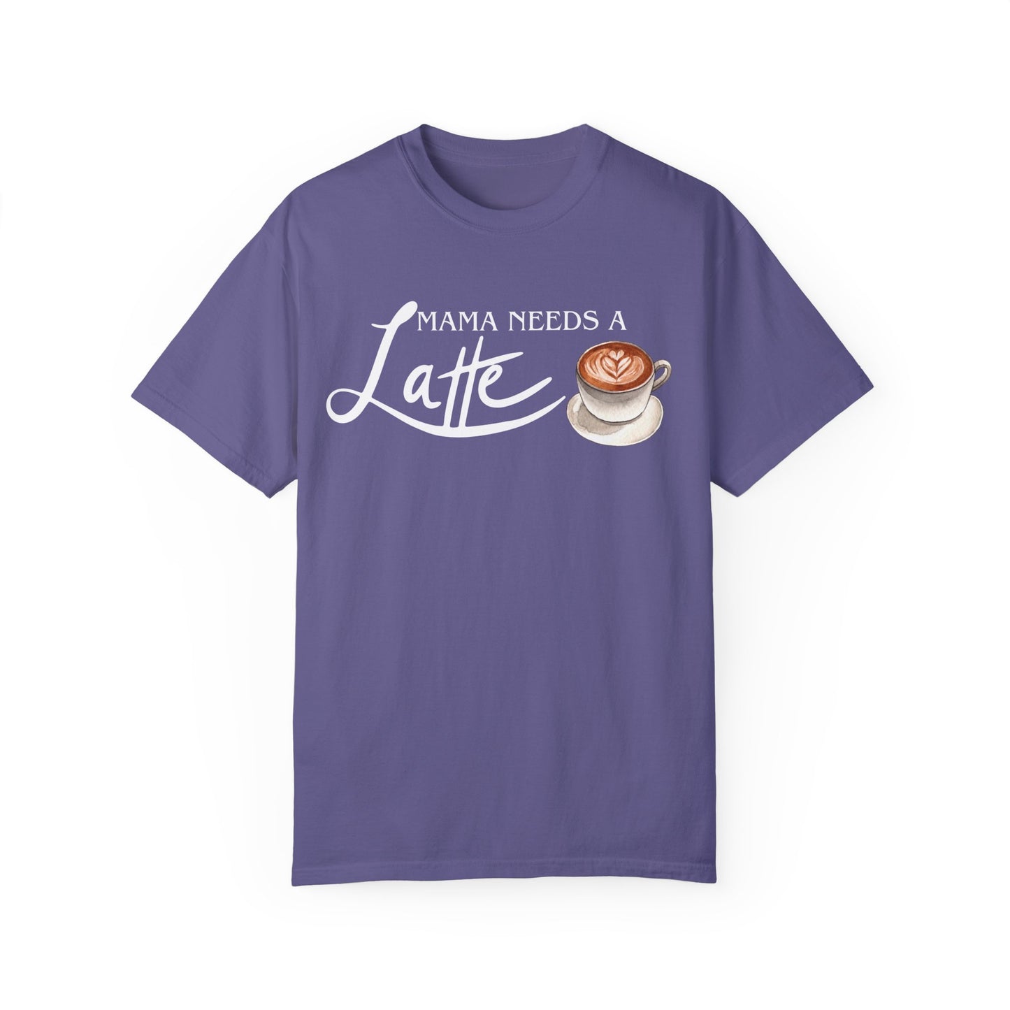 Mama needs a latte comfort colors shirt/ mom loves me latte/ mommy and me shirt