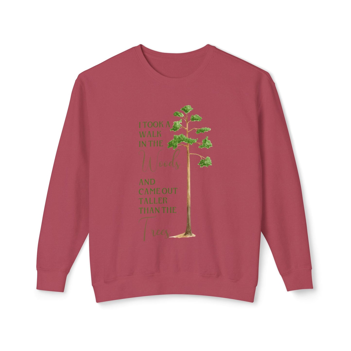 Taller than the trees comfort colors sweatshirt, Pine Tree, Camping Shirt, Hiking Shirt, Adventure Shirt, Nature Lover Gift, Outdoors Shirt