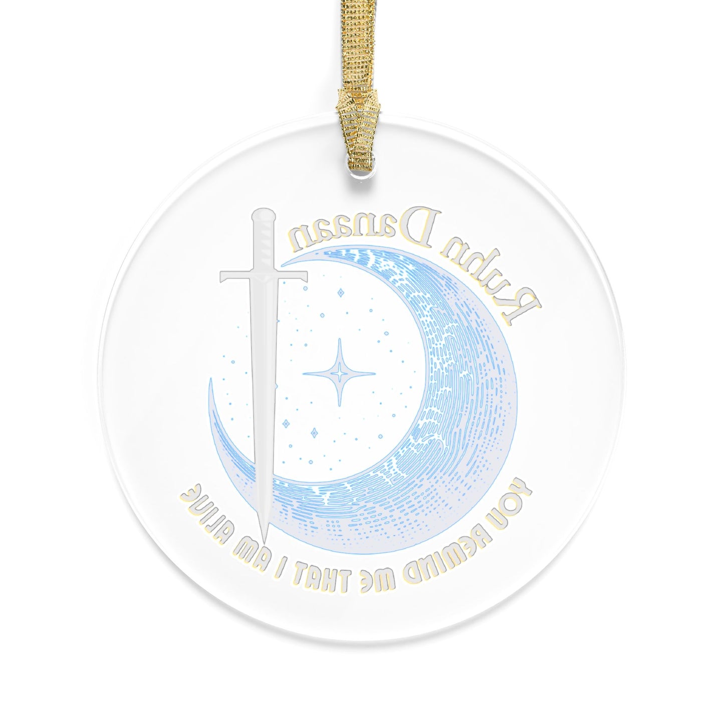 Licensed Ruhn Danaan Acrylic Ornaments/ crescent city/ sarah j maas/ you remind me that i am alive