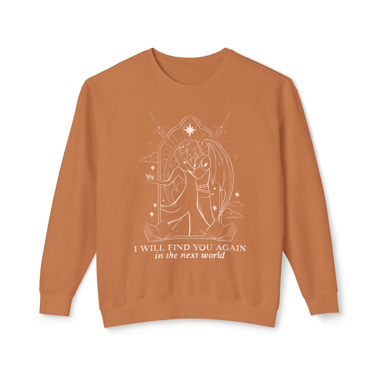 Licensed Acotar comfort colors sweatshirt/ SJM/ Cassian/ Nesta/ Lord of Bloodshed/ Lady Death/Velaris/ House of Wind/ Illyrian bloodline