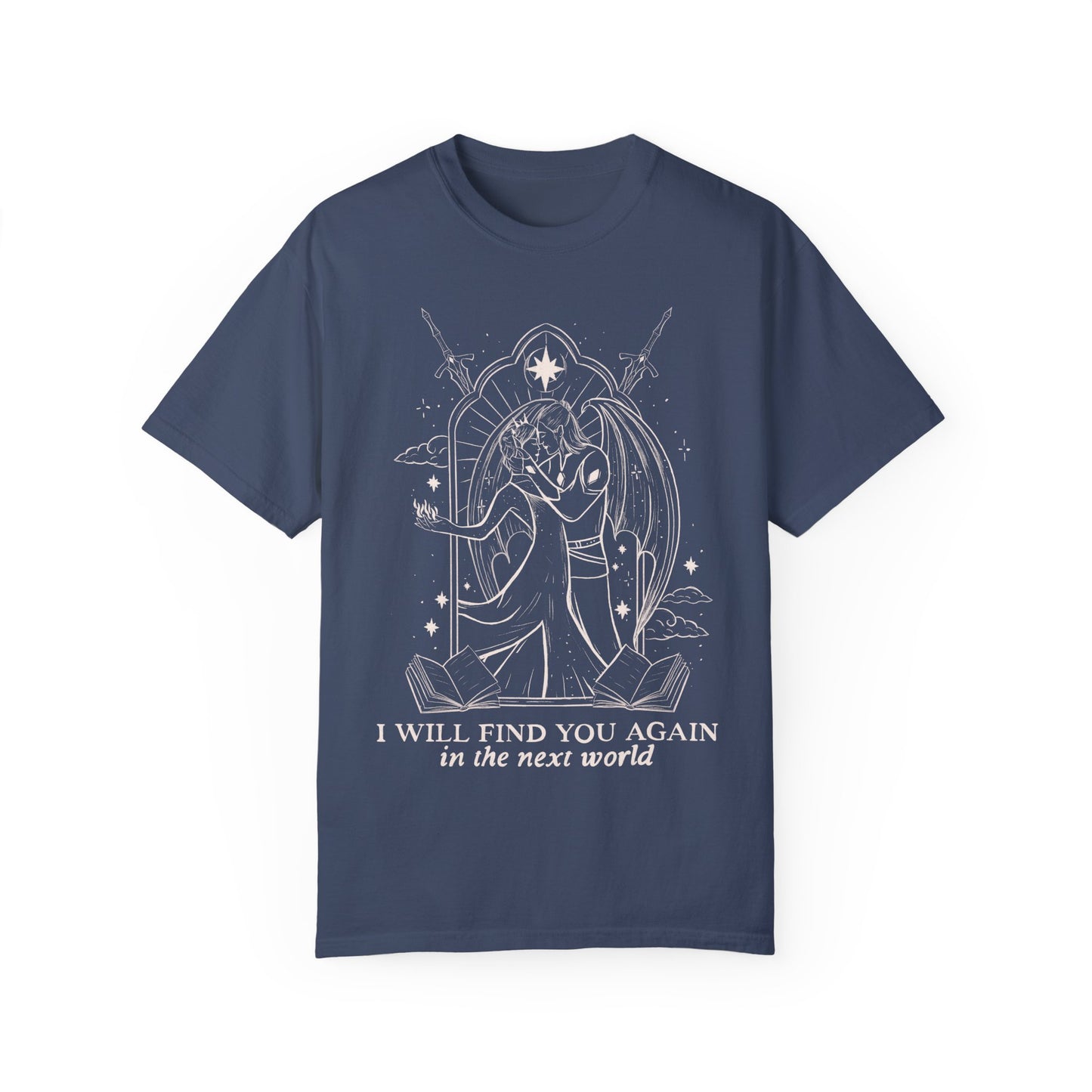 Licensed Acotar comfort colors shirt/ SJM/ Cassian/ Nesta/ Lord of Bloodshed/ Lady Death/Velaris/ House of Wind/ Illyrian bloodline