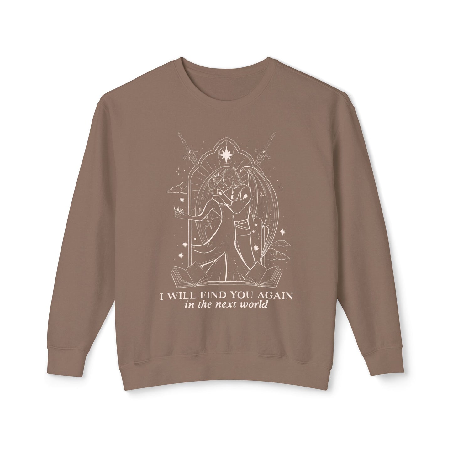 Licensed Acotar comfort colors sweatshirt/ SJM/ Cassian/ Nesta/ Lord of Bloodshed/ Lady Death/Velaris/ House of Wind/ Illyrian bloodline