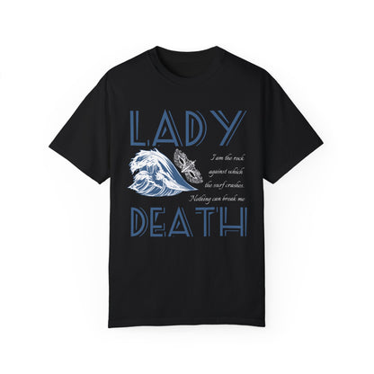 Licensed Lady Death comfort colors shirt/ Nesta Archeron/ Nothing can break me/ acotar shirt/ when you erupt girl/ house of wind/ velaris/ SJM