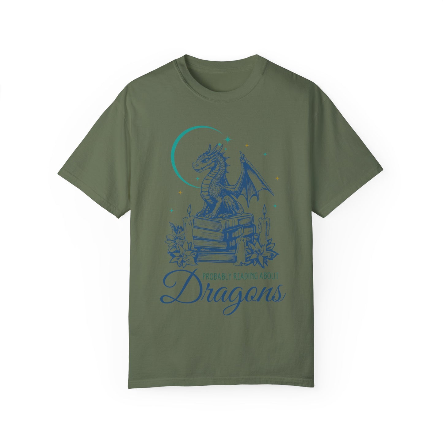 Probably Reading About Dragons Comfort Colors Shirt, Fourth Wing, Bookish Shirt, Bookish, Librarian Gift, book lover, Dealing with dragons