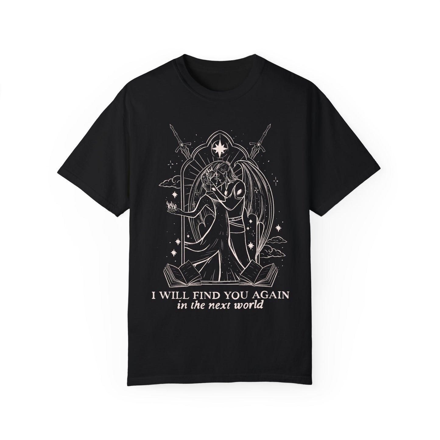 Licensed Acotar comfort colors shirt/ SJM/ Cassian/ Nesta/ Lord of Bloodshed/ Lady Death/Velaris/ House of Wind/ Illyrian bloodline