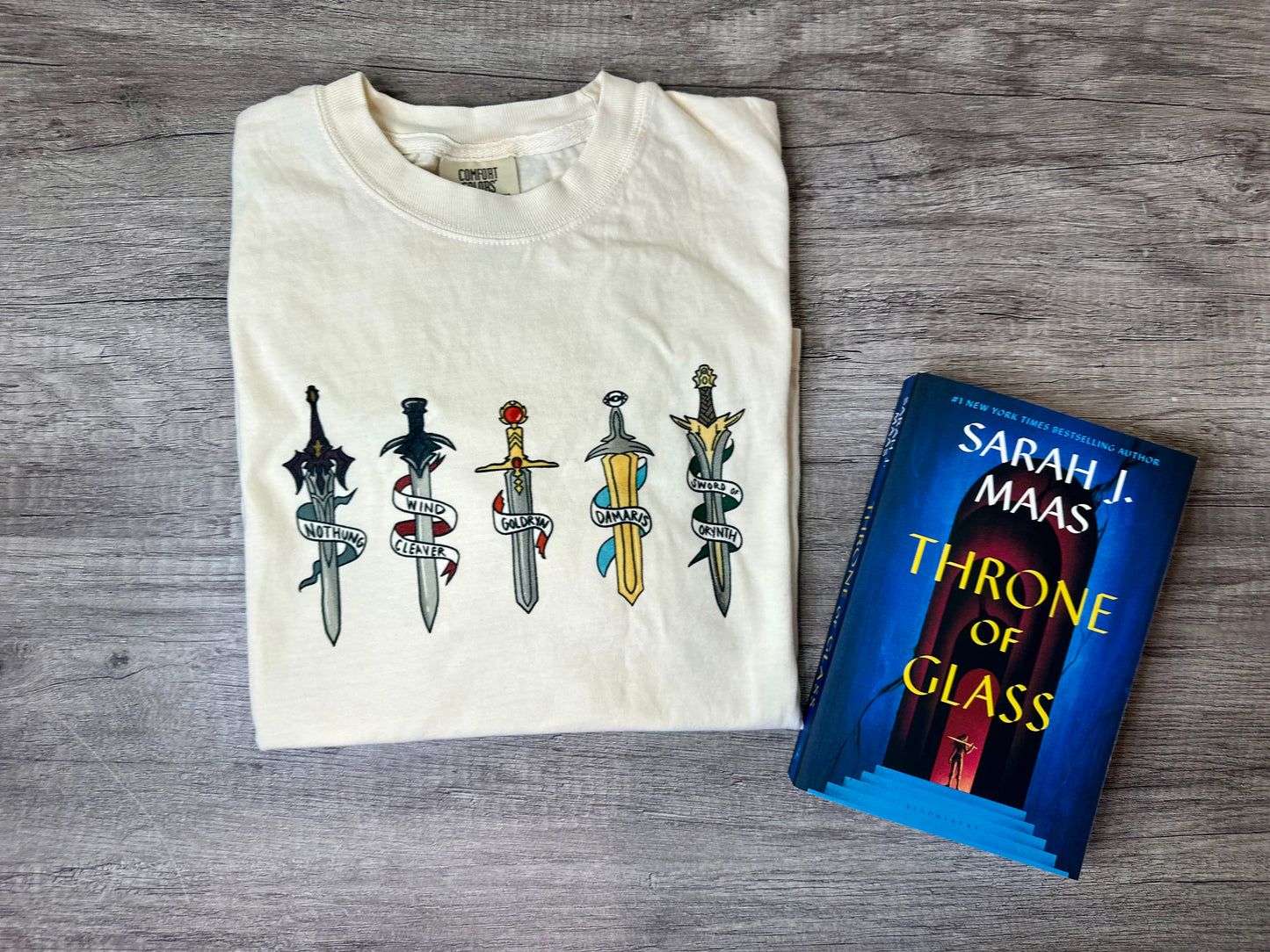 Licensed Throne Of Glass BOXY Top, Rowan Whitehorn, Throne of glass sword , Celaena Sardothien, To Whatever End, Rattle The Stars