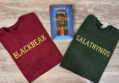 Licensed Throne Of Glass Tee, Aelin Galanthynus, Throne of glass Team Shirt, To Whatever End, Rattle The Stars, Manon Blackbeak