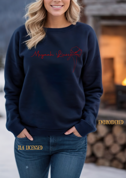 Licensed Meeyah Liessa Embroidered Sweatshirt/ From blood and ash/ Poppy Balfour/ Atlantia/ Jennifer L. Armentrout/ Casteel D'aneer