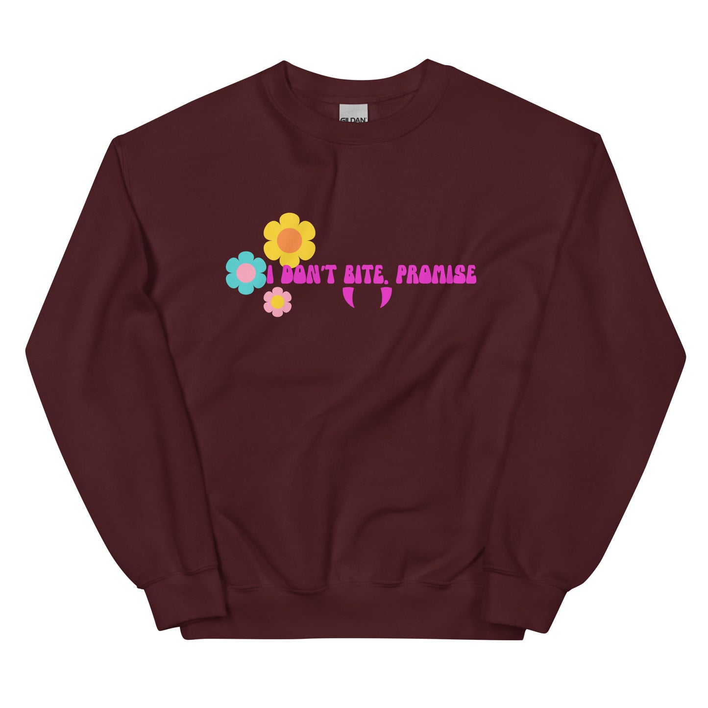 Licensed S.L. Cokeley Sweatshirt/ This Blood that Binds Us / Samantha Cokeley/ Vampire Era/ Aaron and Kimberly, I Dont bite. Promise